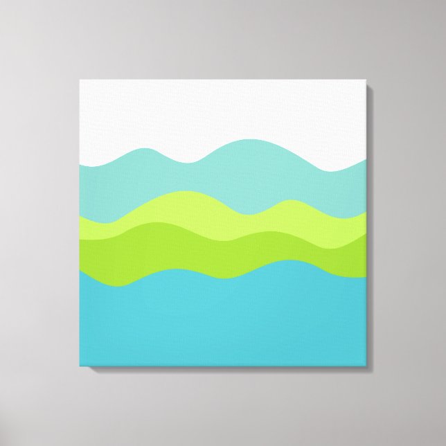 Green Peninsula Canvas Print (Front)