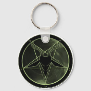 Green Pentagram Keychain