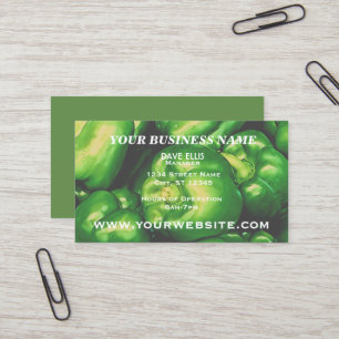 Green Pepper Farm Produce Business Card