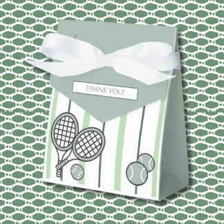 Green Perfect Match Tennis Couples Bridal Shower Favor Box