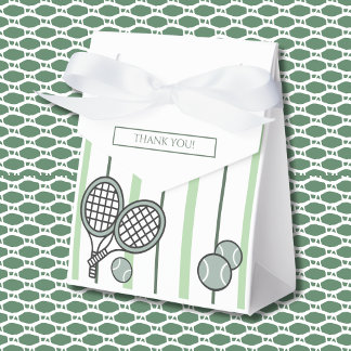 Green Perfect Match Tennis Couples Bridal Shower Favor Box