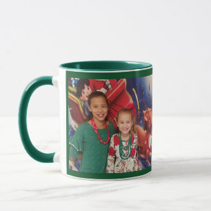 Green Personalize Photo Template Gift Coffee Mug