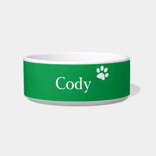 Green    Personalized Cat Dish