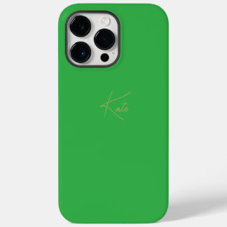 Green Personalized iPhone Case Script Name