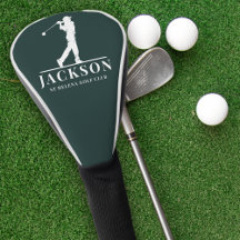 Green Personalized Monogram Golf Swing