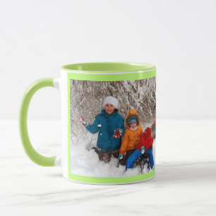 Green Personnaliser Modèle photo Cadeau Café Mug