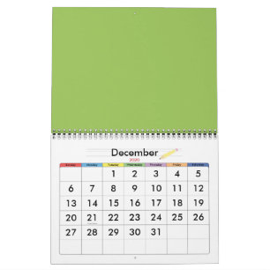 Green petals calendar