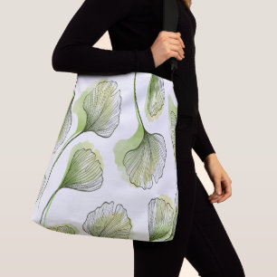 Green petals crossbody bag
