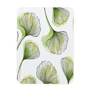 Green petals magnet