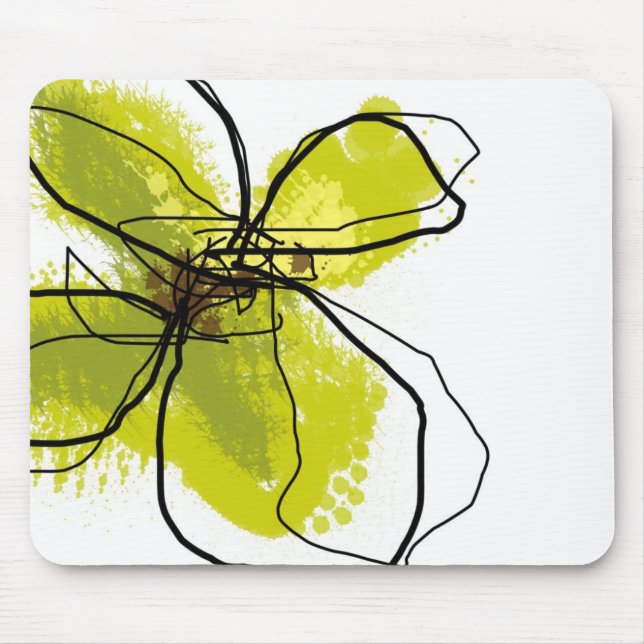 Green Petals - Mouse Pad (Front)