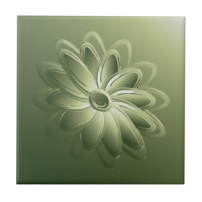 green petals tile (Front)