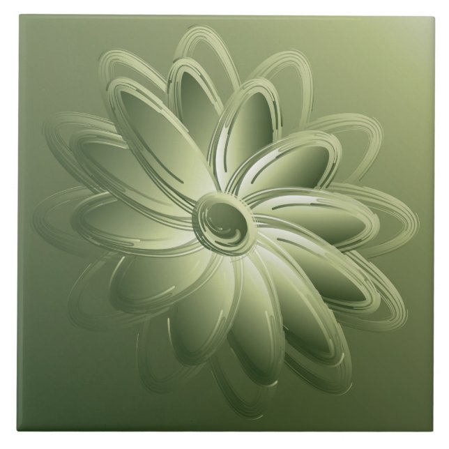 green petals tile (Front)