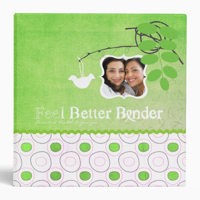 Green Photo Feel Better Binder (Front)