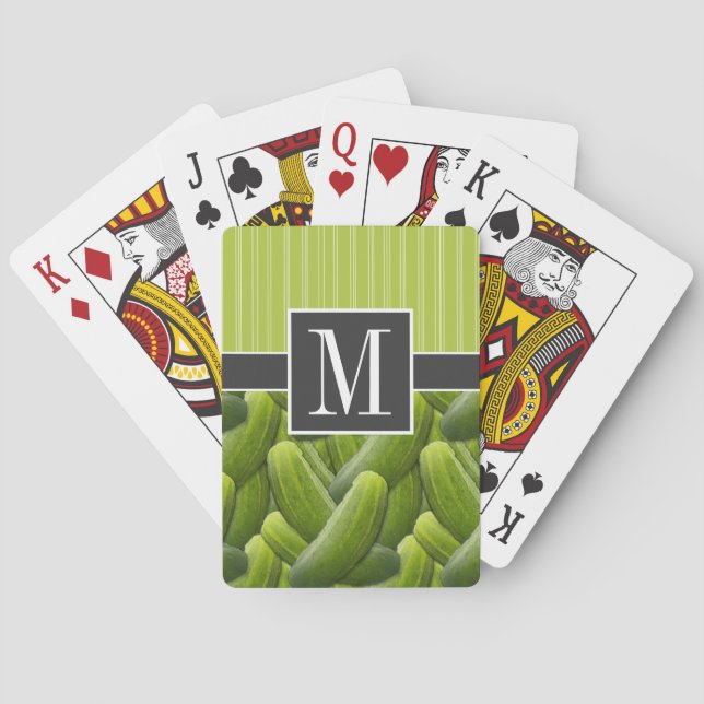 Green Pickle; Pickles Playing Cards (Back)