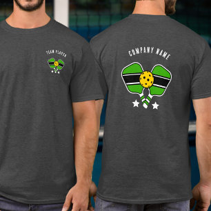 Green Pickleball design Customizable name T-Shirt