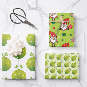 Green  Pickleball 🎅🎁Merry Christmas  Wrapping Paper Sheet