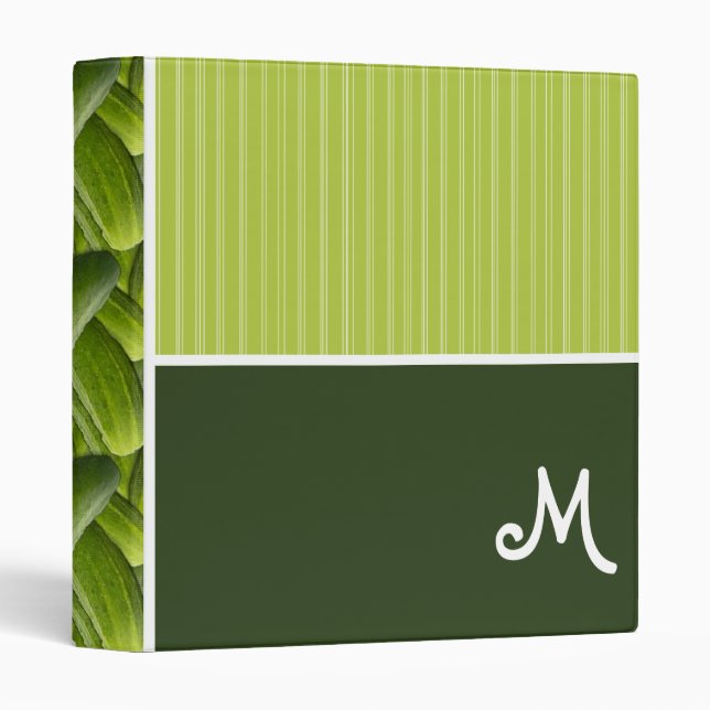 Green Pickles; Pickle Pattern Binder (Front/Spine)
