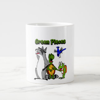 Green Pieces Jumbo 20 oz Mug