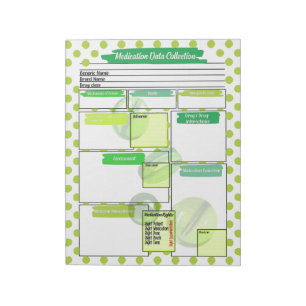 Green pill Healthcare Student Medication Template  Notepad