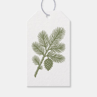 Green Pine Branch Tag