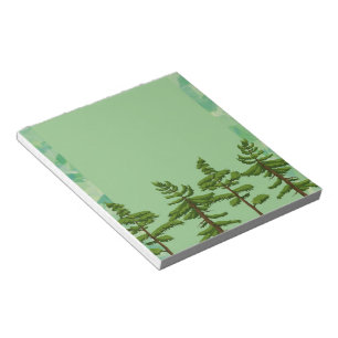 Green Pine Tree Notepad