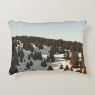 GREEN PINE TREES ACCENT PILLOW