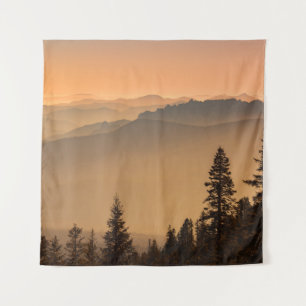 GREEN PINE TREES ON MOUNTAIN DURING DAYTIME TAPESTRY