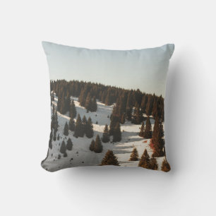 GREEN PINE TREES THROW PILLOW
