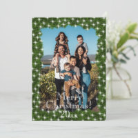Green Pine Twinkle Lights Photo Personalized