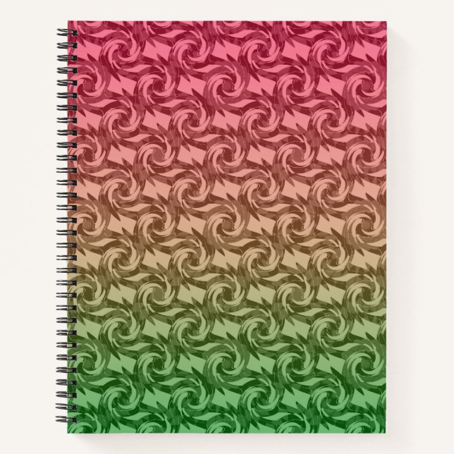 Green pink gradient notebook (Front)