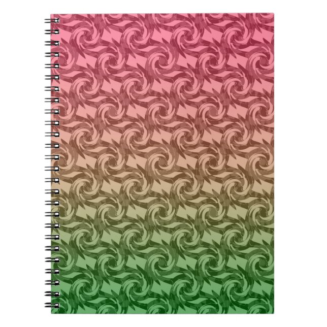 Green pink gradient notebook (Front)