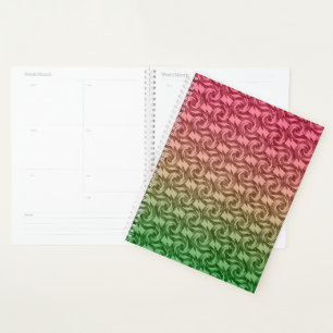 Green pink gradient planner