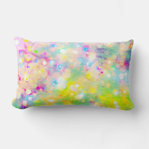 Green & Pink Holographic Lumbar Pillow