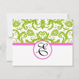 Green & Pink Response Card