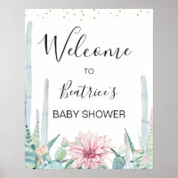 Green Pink Taco Bout A Baby Baby Shower Welcome