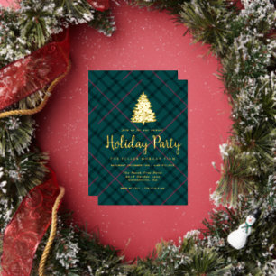 Green & Pink Tartan   Corporate Holiday Party