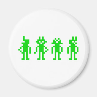 green pixel robots magnet
