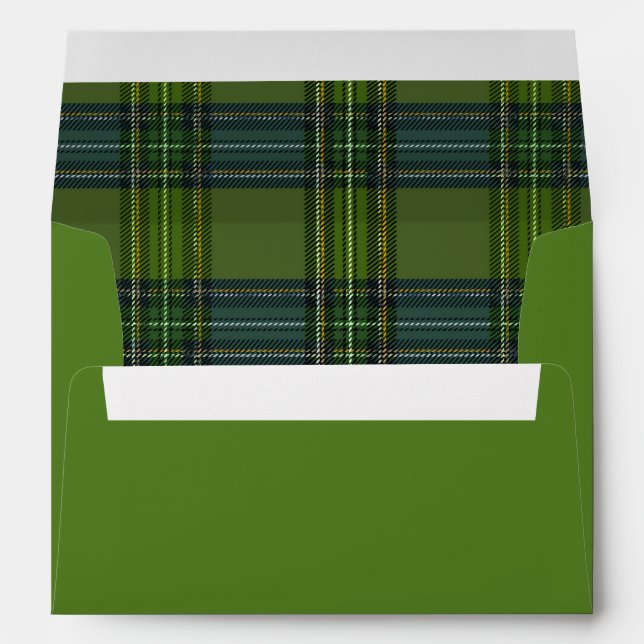 Green Plaid - Envelope (Back (Bottom))