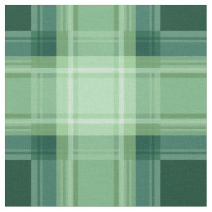 Green plaid fabric
