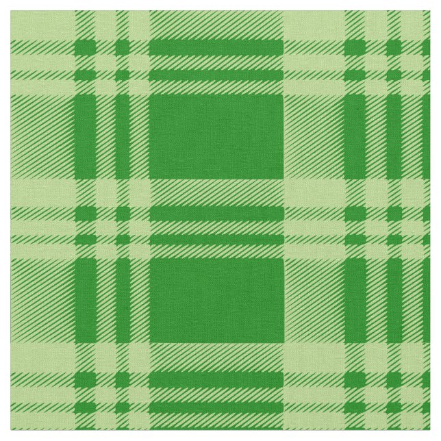 Green Plaid Fabric & Craft  (Close Up)