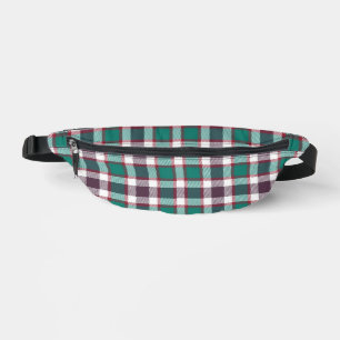 Green Plaid Fanny Pack