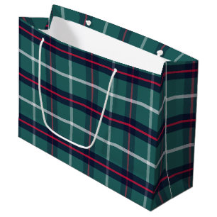 Green Plaid Gift Bag