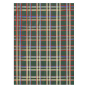 Green Plaid Holiday Tablecloth