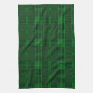 Green Plaid Kitchen Towel