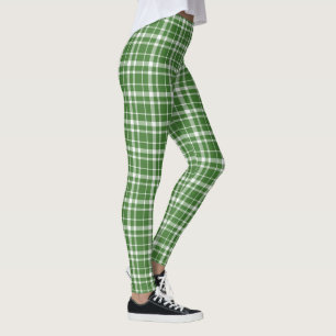 Green Plaid Leggings