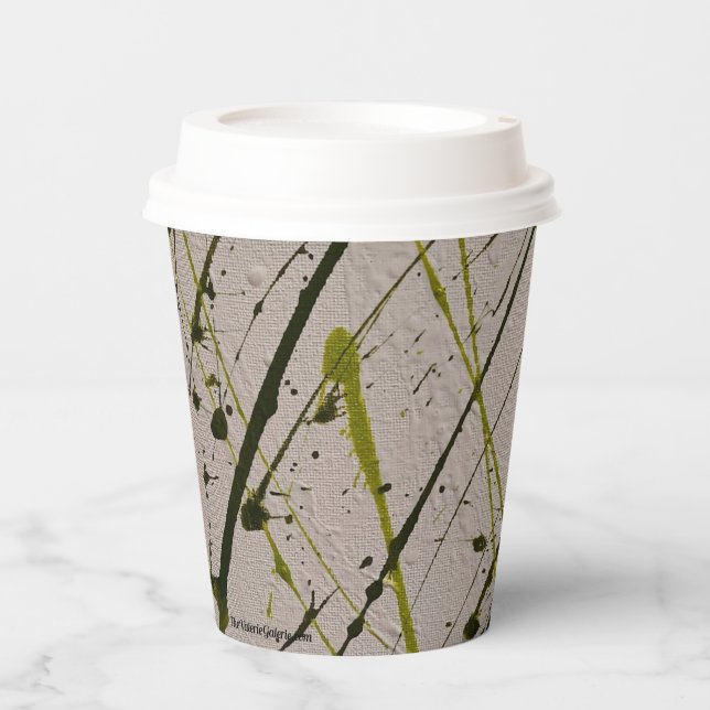 GREEN PLAID PAPER CUPS (Front)