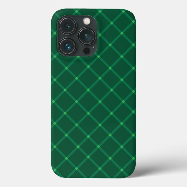 Green plaid pattern Case-Mate iPhone case (Back)