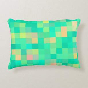 Green Plaid Pattern Decorative Pillow