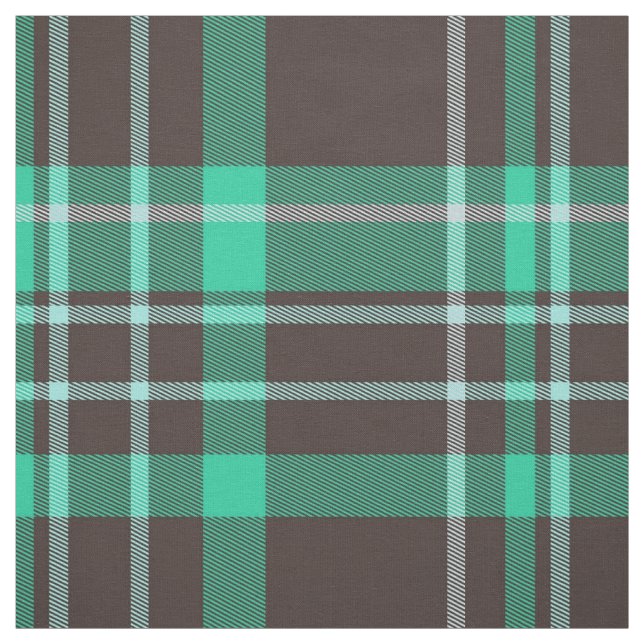 Green Plaid Pattern Fabric (Swatch)