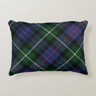 Green Plaid Rustic Clan MacKenzie Tartan Accent Pillow